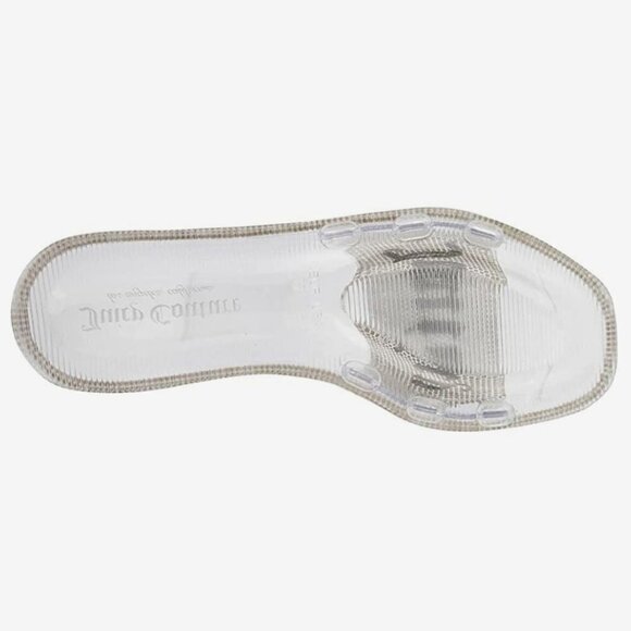 NWT Juicy Couture crystal rhinestone embellished logo flat sandal slides, 8 - Picture 9 of 16